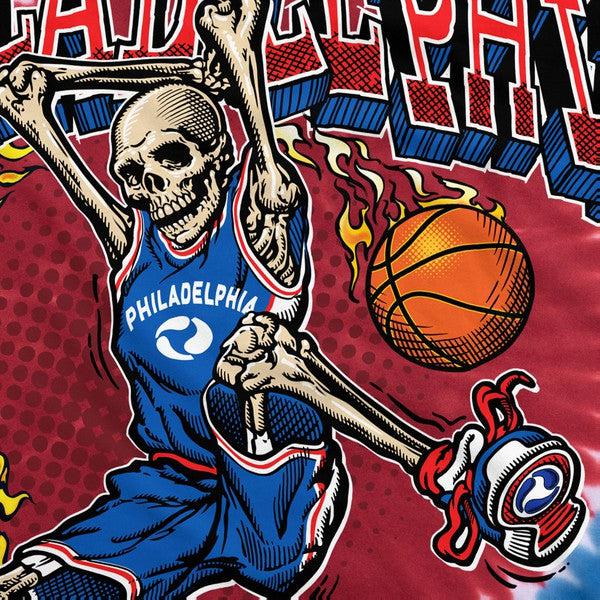 Philadelphia Slam Dunk T-Shirt Multi Tie Dye