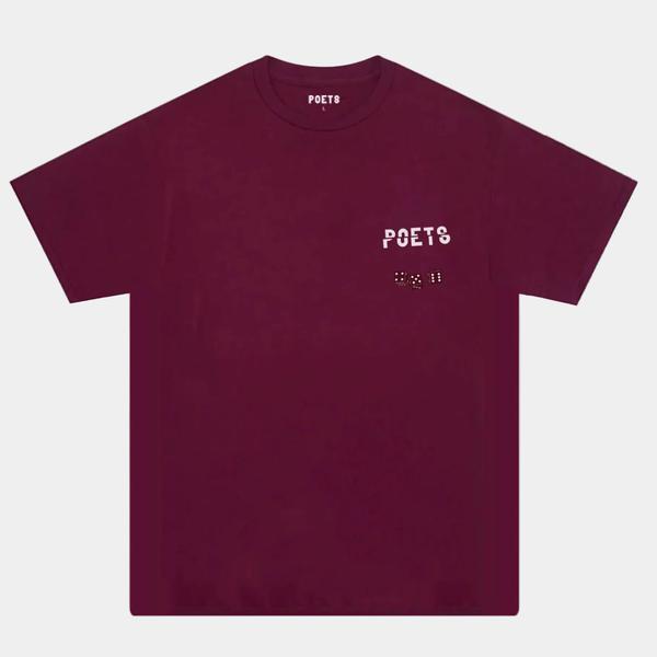 Poets Brand Cee-Lo Logo Tee Burgundy