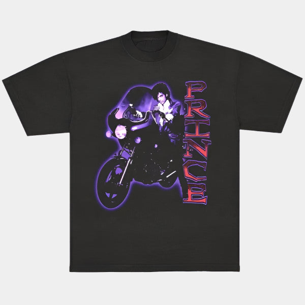 Prince Motorcycle Tee Black