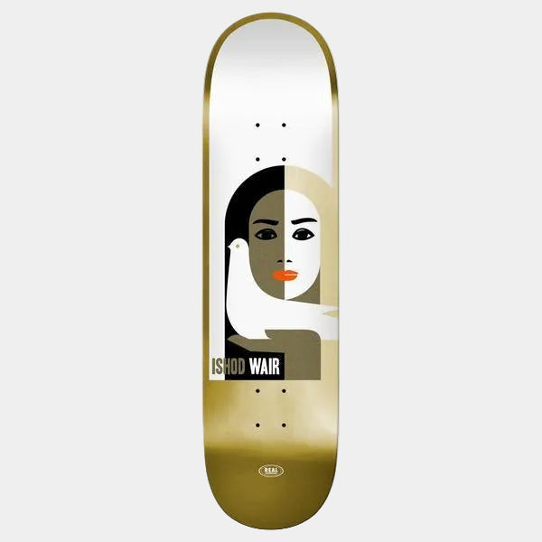 Real Skateboards Ishod Wair Peace LTD DBX Basalt Deck 8.5" Gold Foil