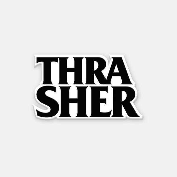 Thrasher Anti-Hero Logo Lapel Pin Black - White