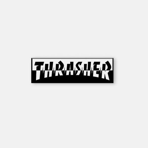 Thrasher Magazine Mixtape Lapel Pin Black - White