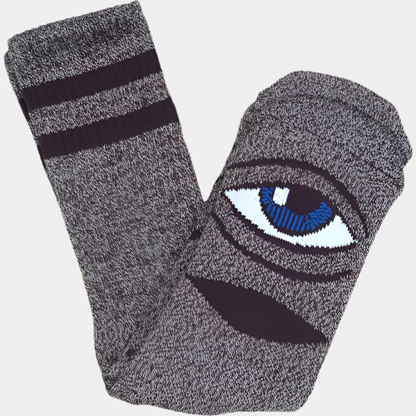 Toy Machine Sect Eye Crew Socks Grey Heather