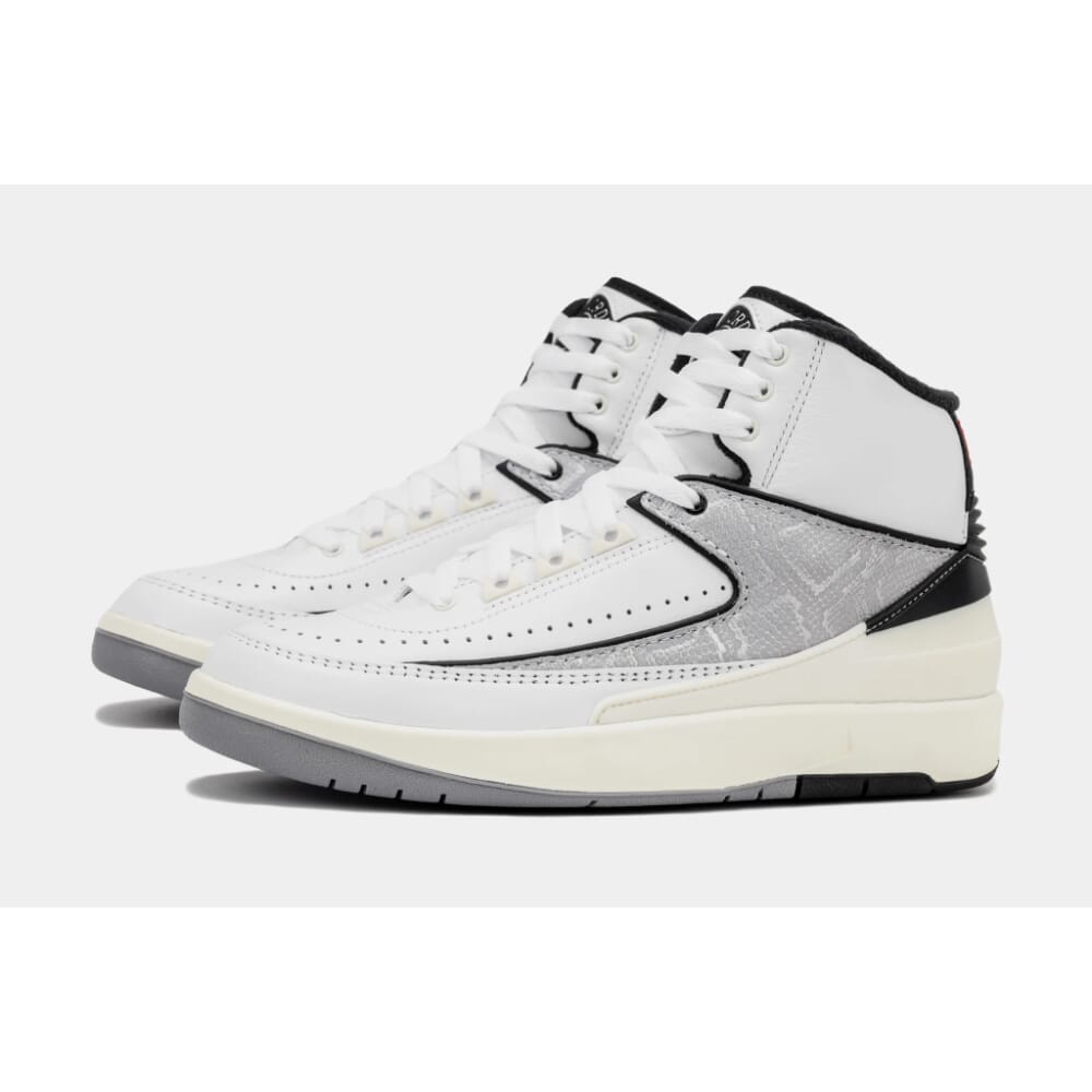 Nike Air Jordan 2 Retro White/Fire Red-Black-Sail DQ8562-102 Grade-School