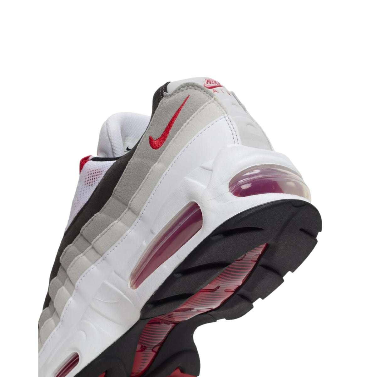 Nike Air Max 95 Big Bubble Premium White / Comet Red - Neutral Grey IB7862-100 Men's