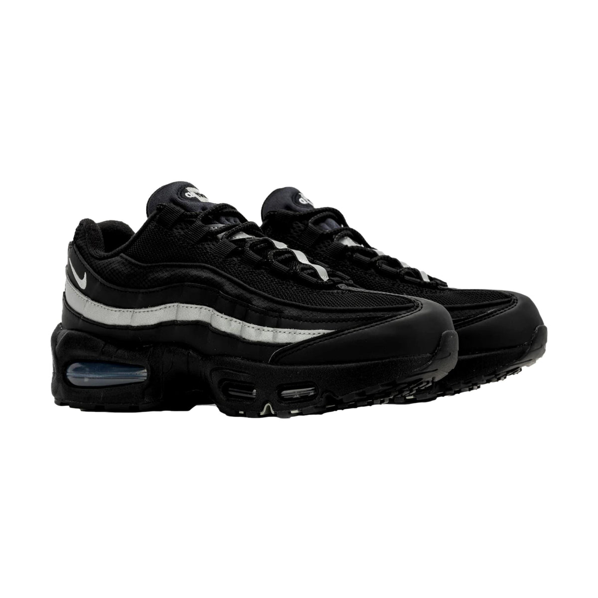 Nike Air Max 95 BB Leather Black / Metallic Silver - Black II4130-013 Grade-School