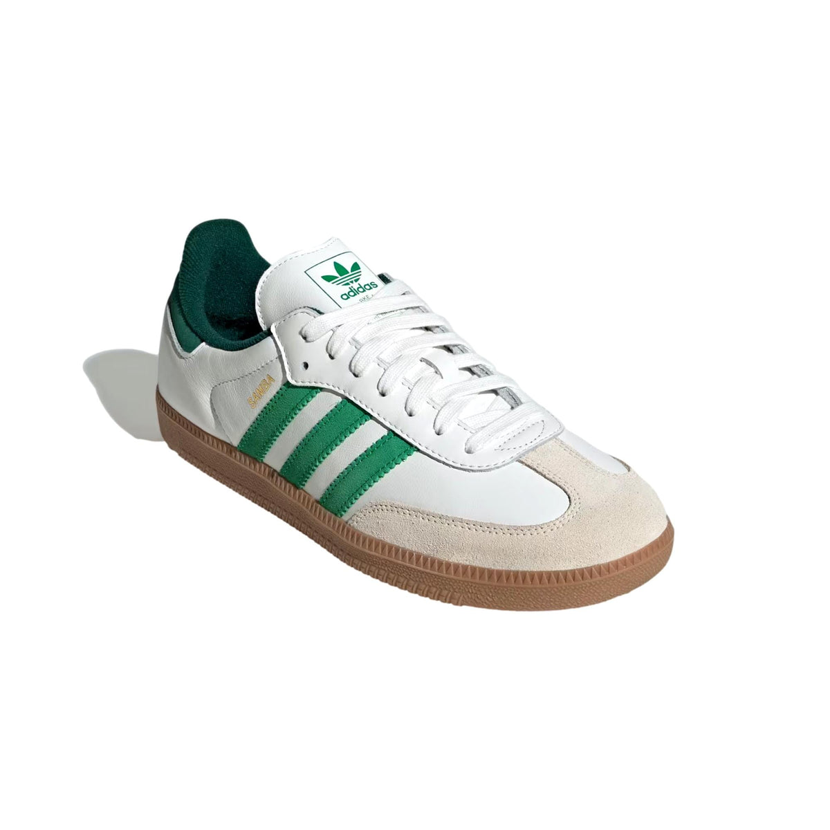 Adidas Samba OG Core White / Green / Collegiate Green JI3202 Men's