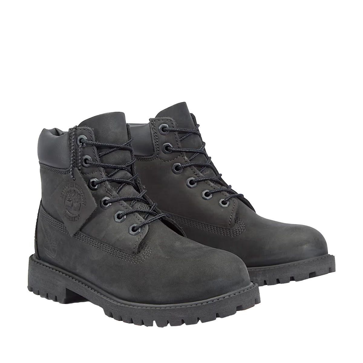 Timberland Premium 6 Inch Lace Waterproof Boot Black TB112907001 Grade-School