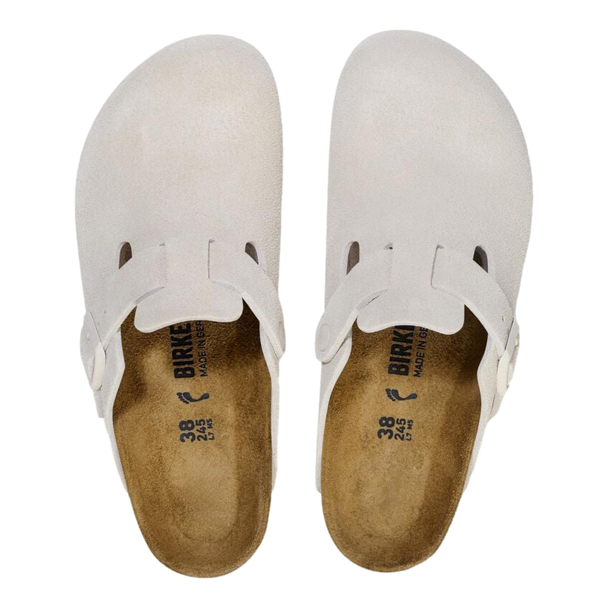 Birkenstock Boston BS Modern Suede Antique White  1024731 Men's