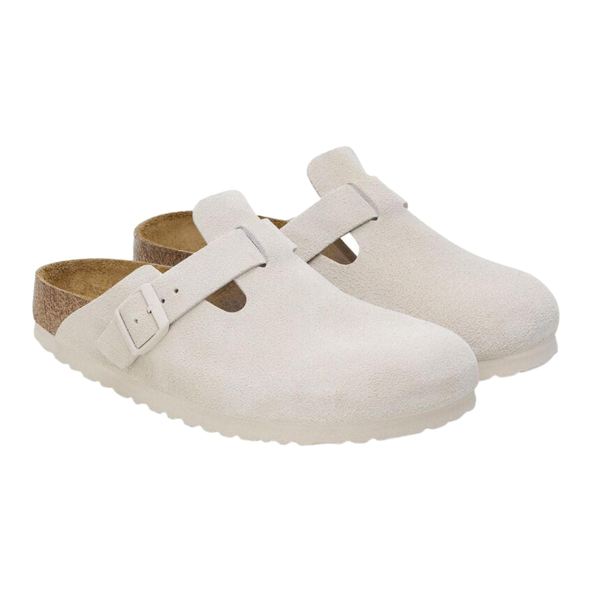 Birkenstock Boston BS Modern Suede Antique White  1024731 Men's