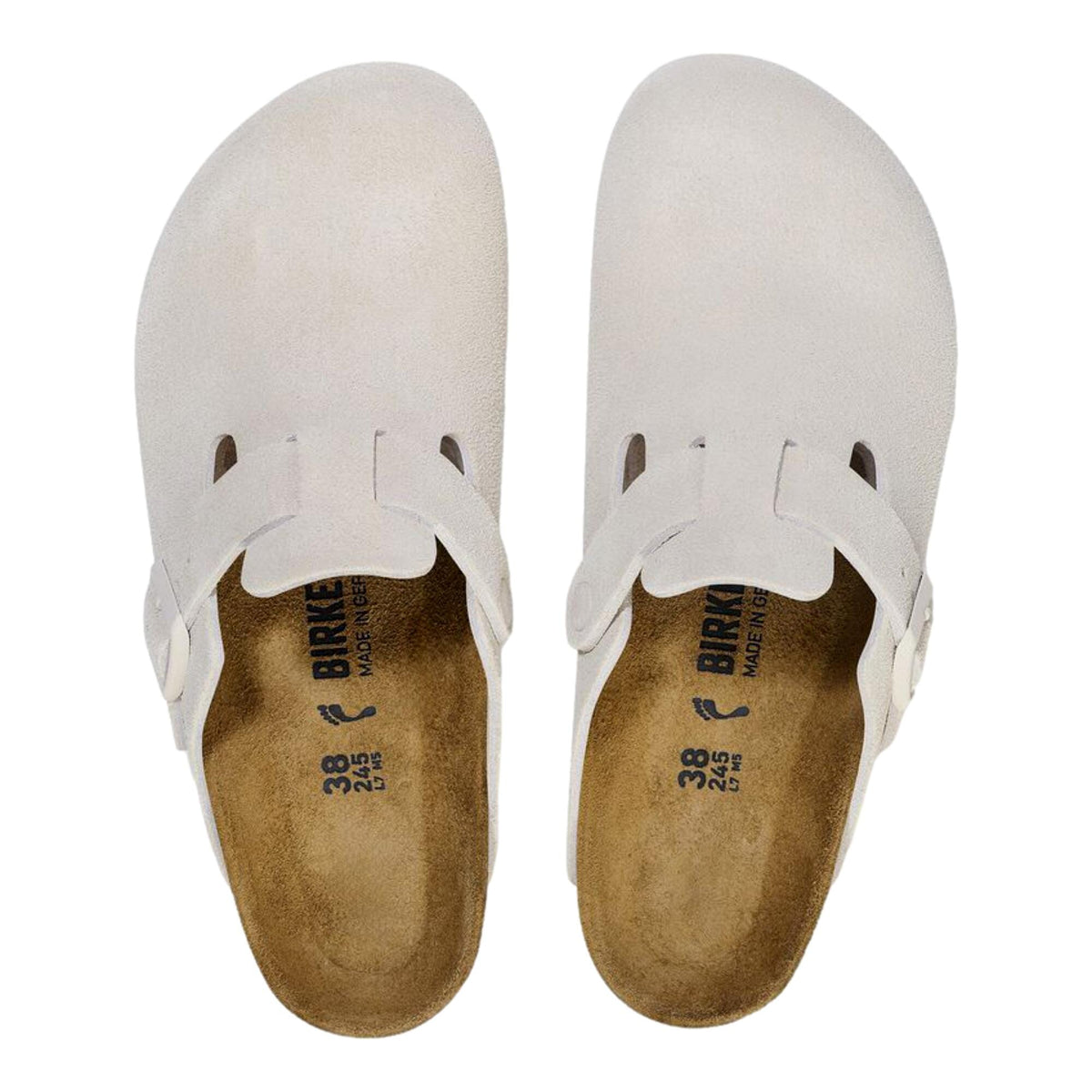 Birkenstock Boston BS Modern Suede Antique White  1024731 Men's