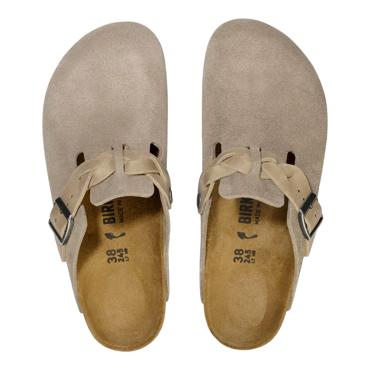 Birkenstock Boston Braided Taupe  1026694 Women's