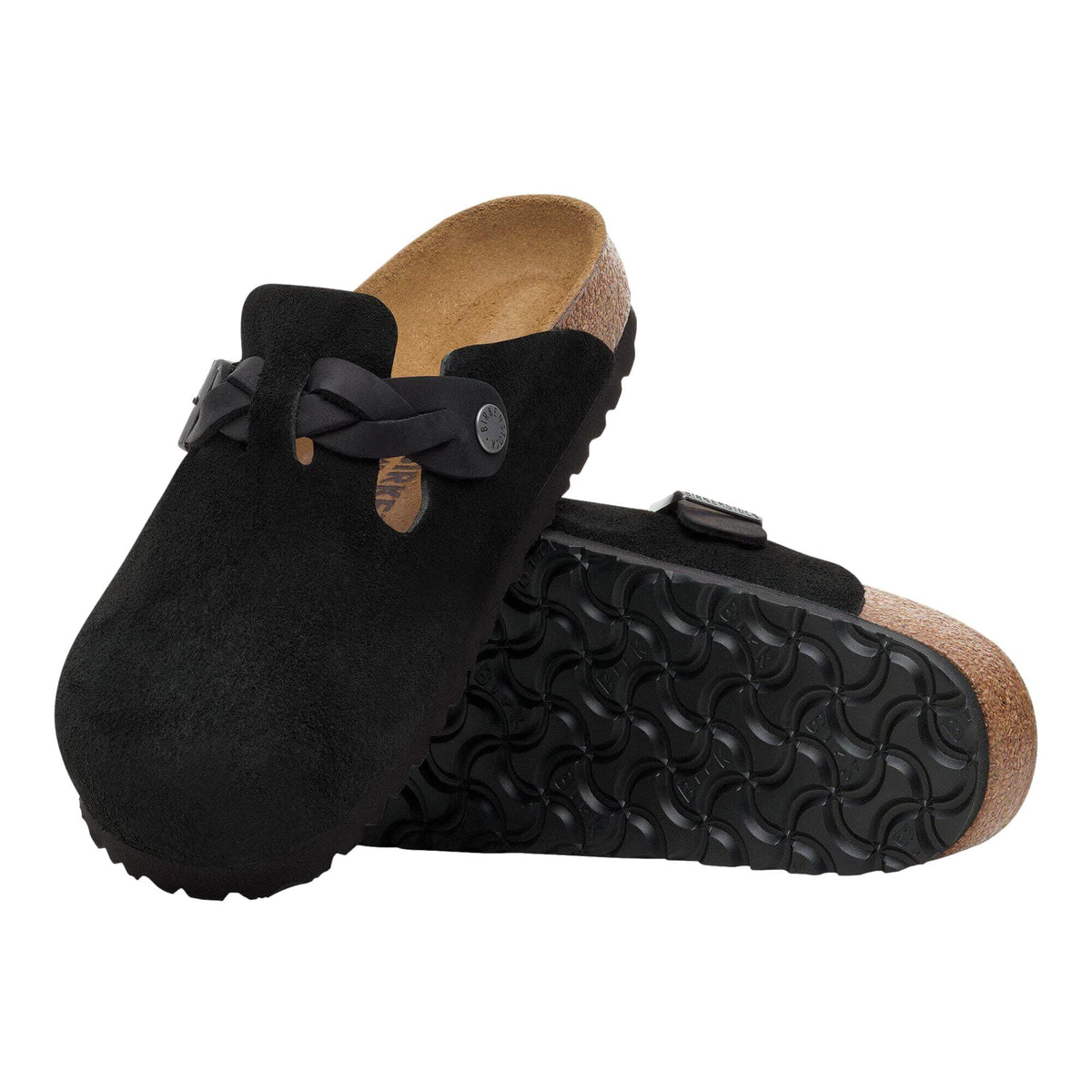 Birkenstock Boston Braided Black  1030497 Women's