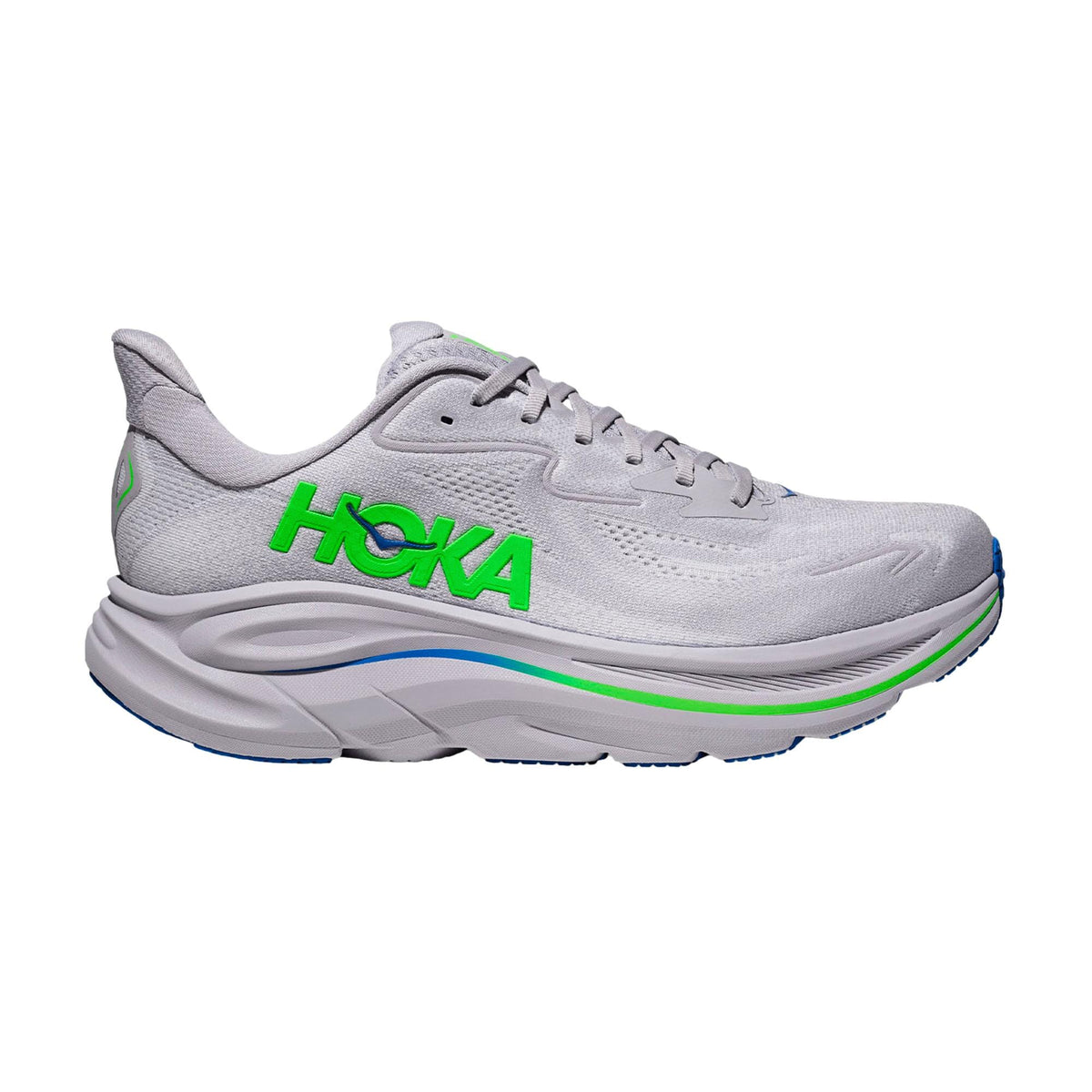 Hoka Clifton 10 Ash Grey / Neon Green  1162030-AYNN Men's