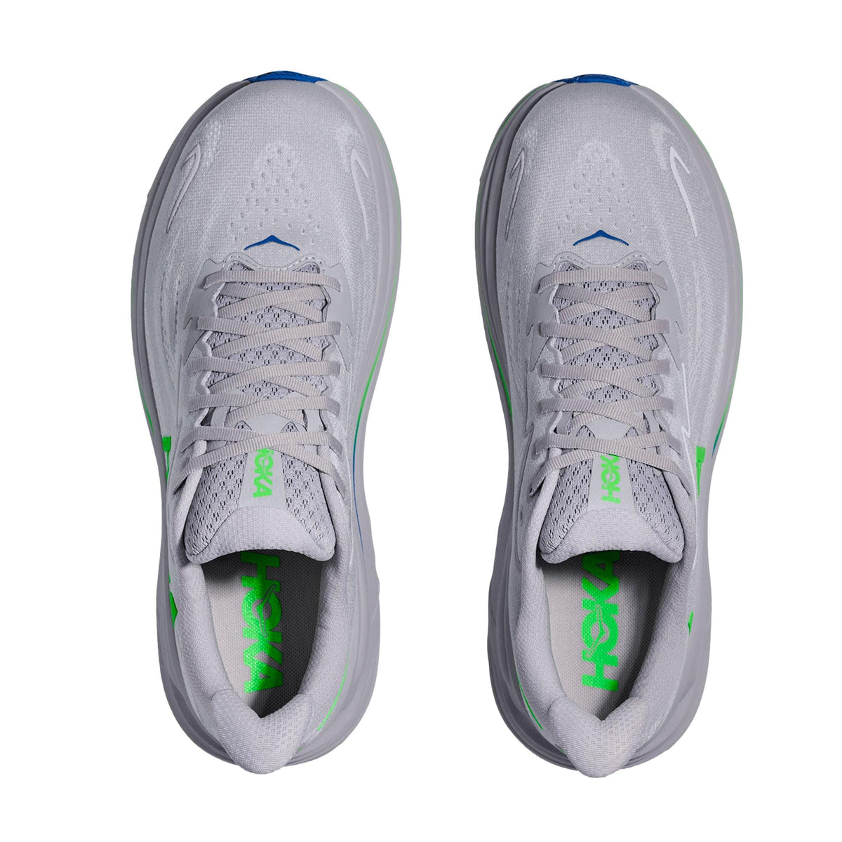 Hoka Clifton 10 Ash Grey / Neon Green  1162030-AYNN Men's