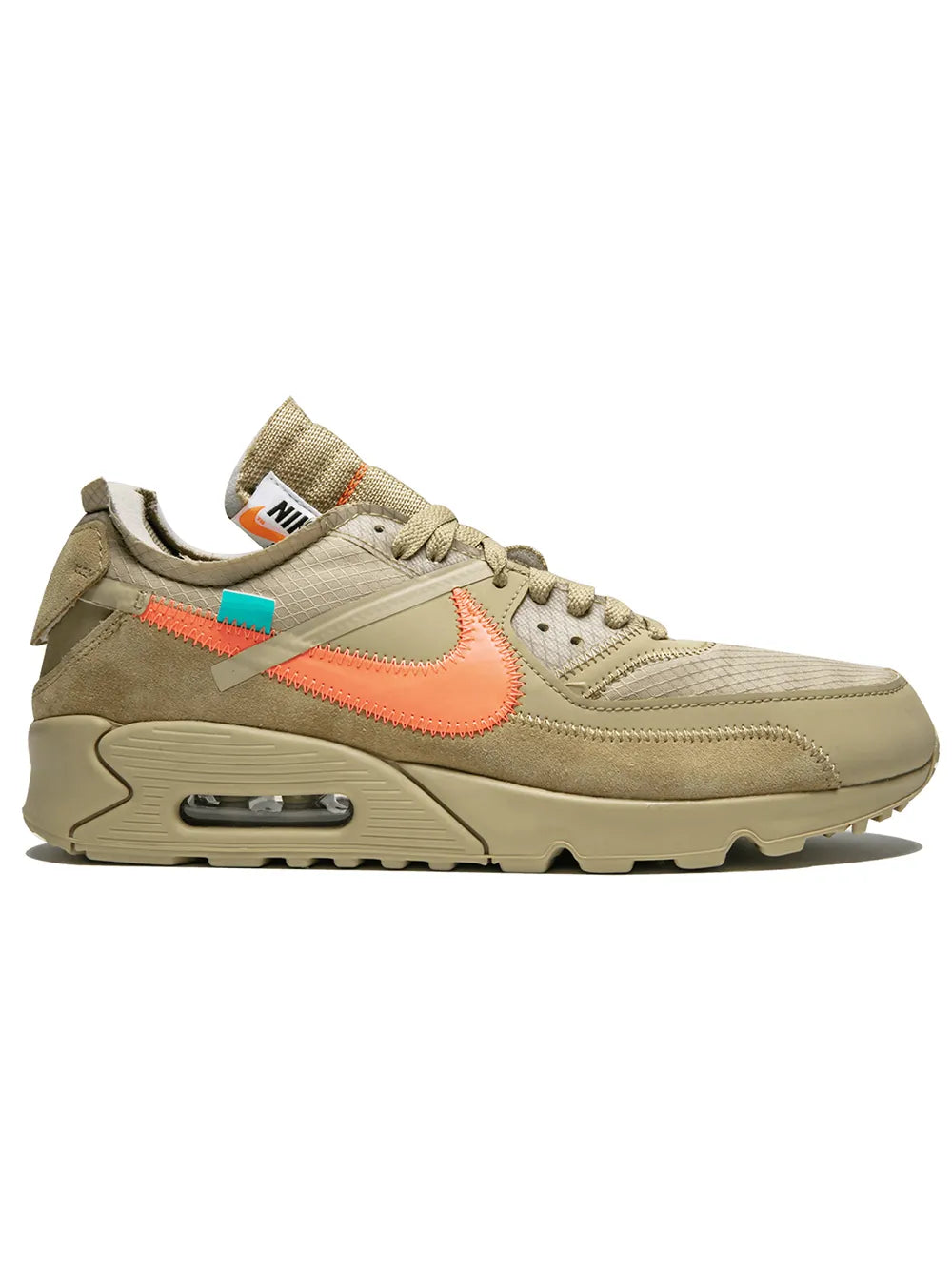 Nike X Off-White The 10: Air Max 90 Off-White/Desert Ore Sneakers