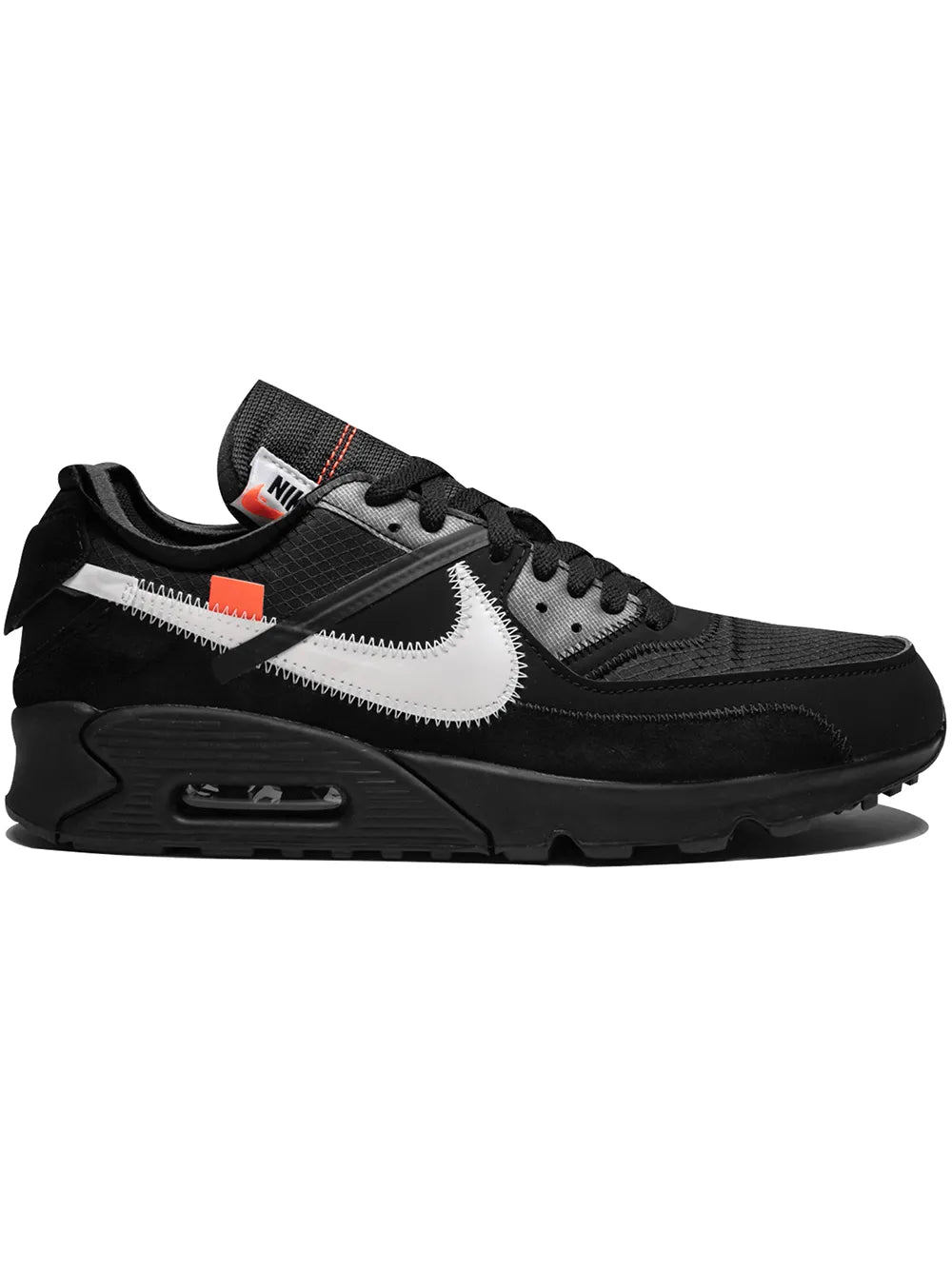 Nike X Off-White The 10: Air Max 90 Black Sneakers