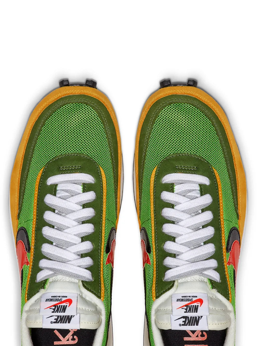 Nike X Sacai Ldwaffle Green Gusto Sneakers