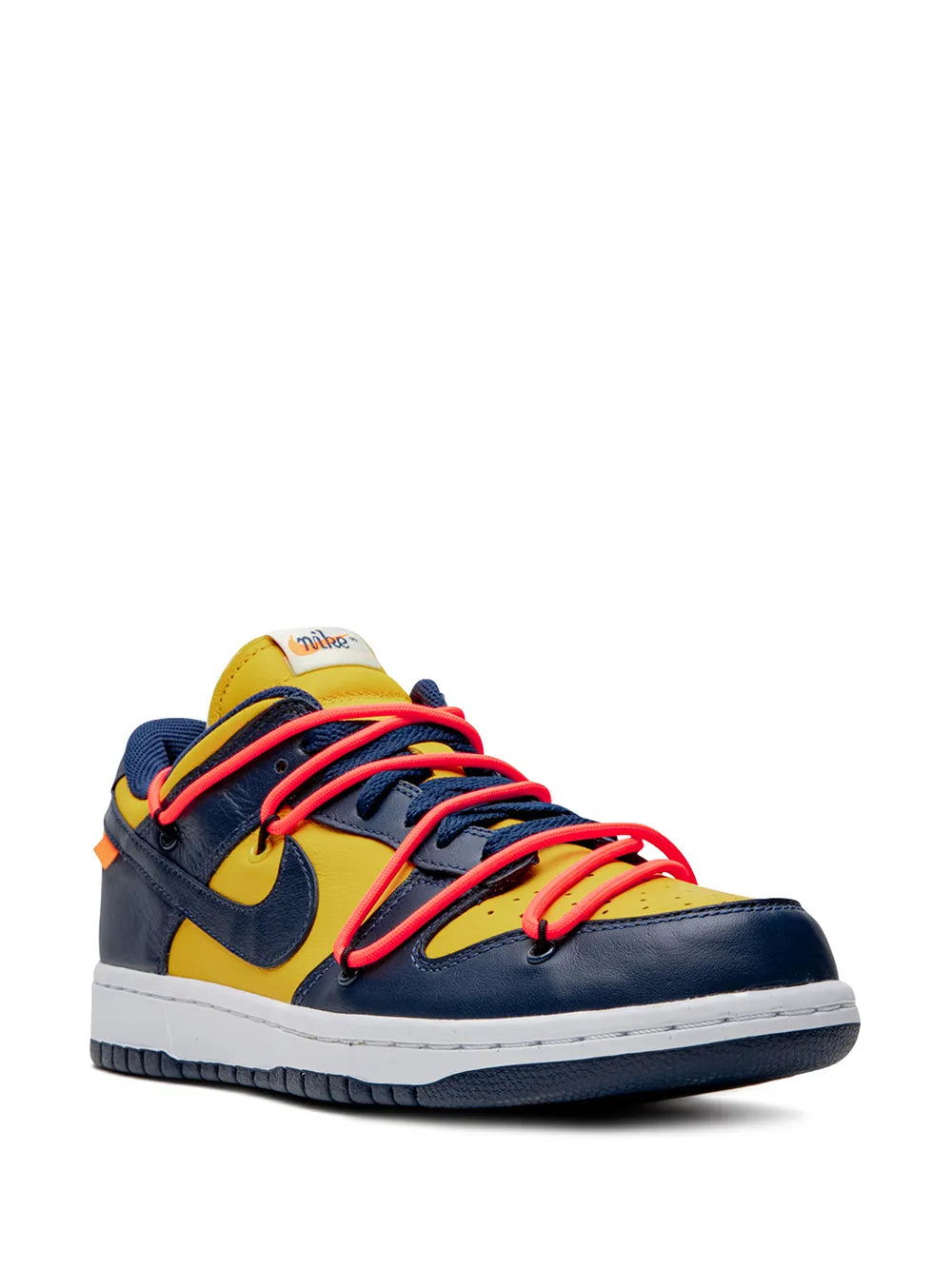 Nike X Off-White Dunk Low University Gold Sneakers