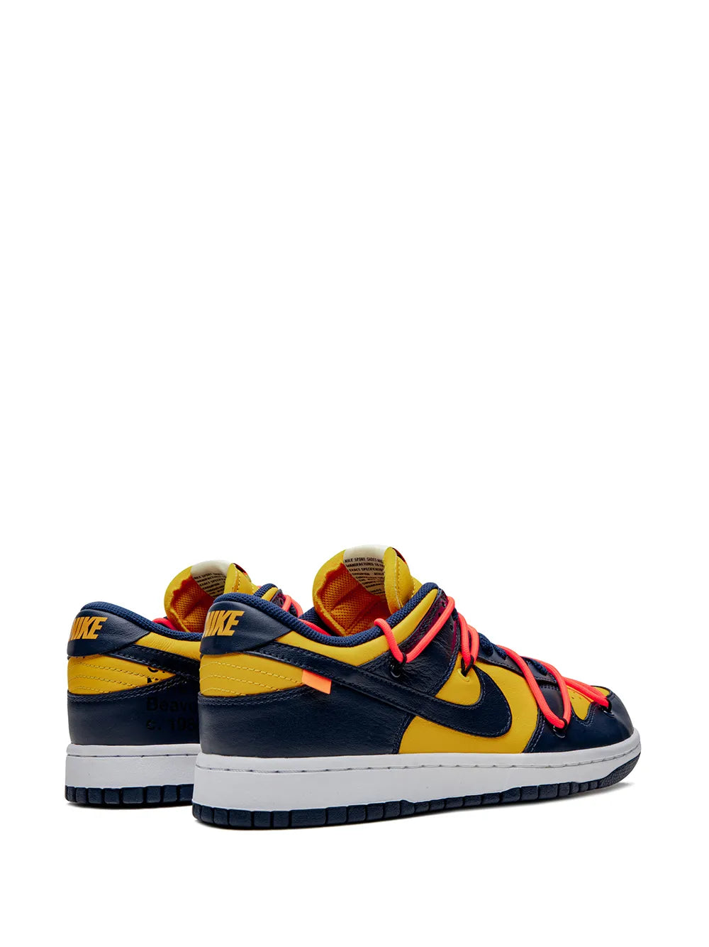 Nike X Off-White Dunk Low University Gold Sneakers