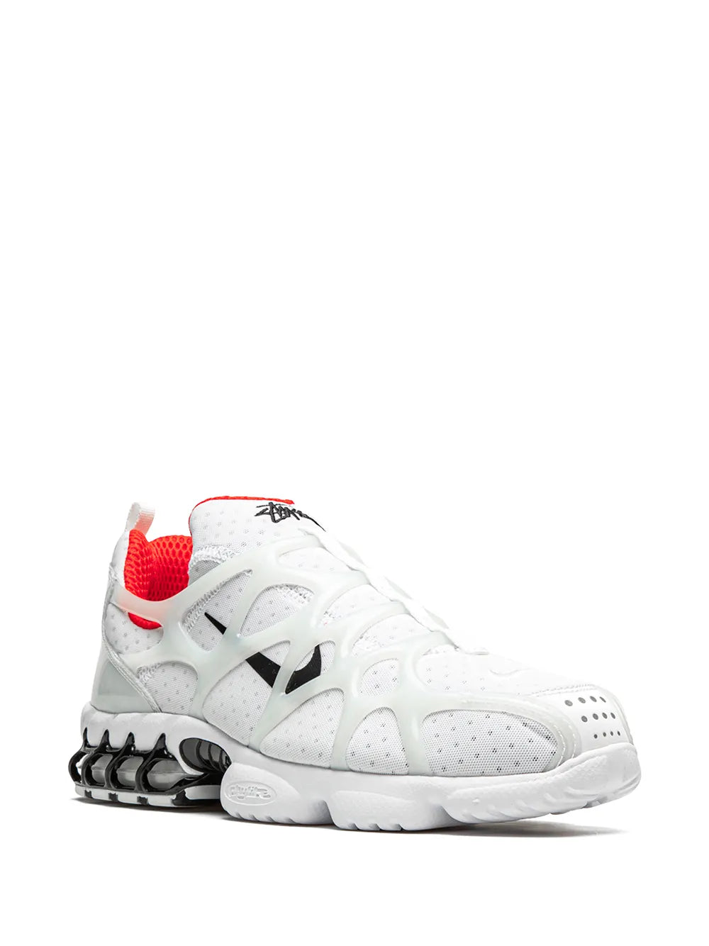 Nike X Stussy Air Zoom Spiridon Kukini Habanero Red Sneakers