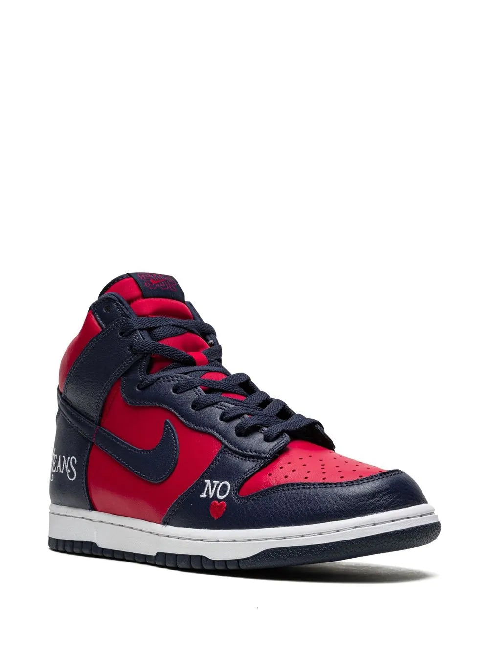 Nike X Supreme Sb Dunk High By Any Means Navy/Red Sneakers