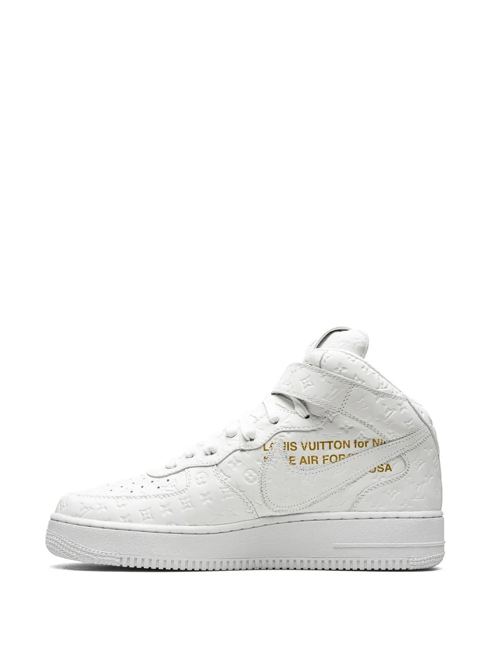 Nike X Louis Vuitton X Virgil Abloh Air Force 1 Mid White/White Sneakers