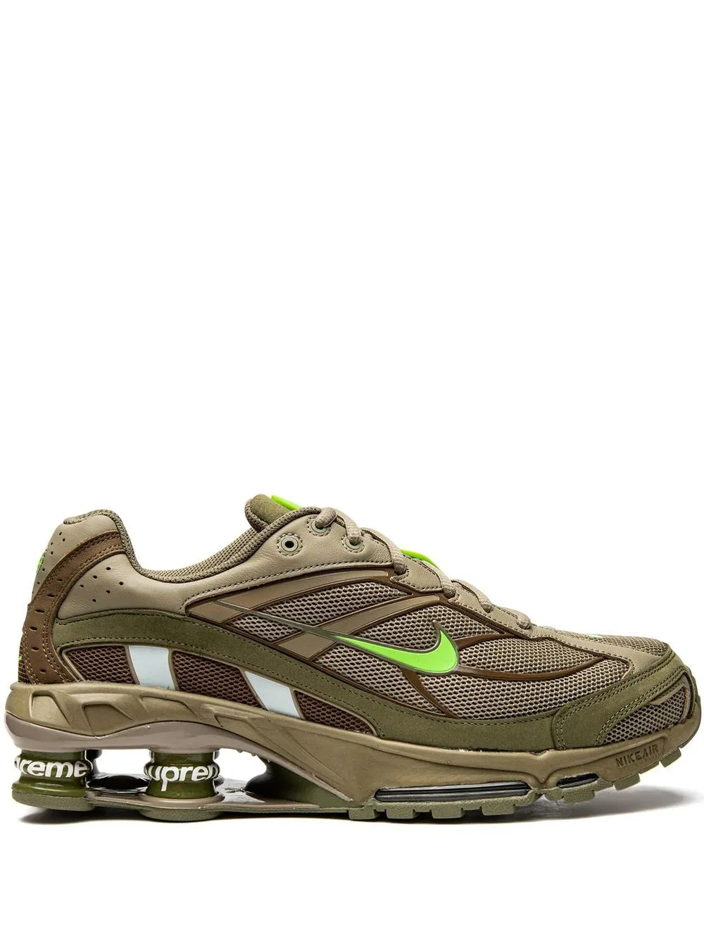Nike X Supreme Shox Ride 2 Sp Green Sneakers