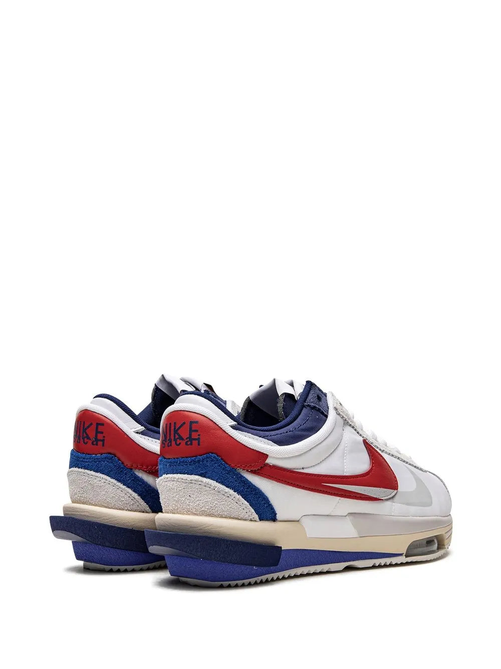 Nike X Sacai Cortez 4.0 White/Red/Blue Sneakers