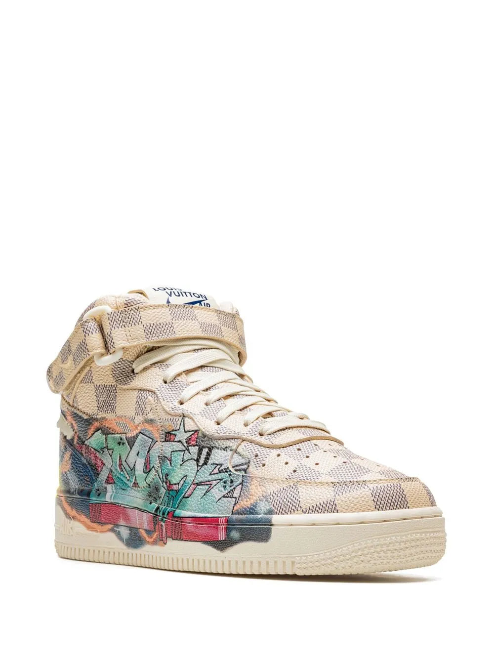 Nike X Louis Vuitton Air Force 1 Mid Virgil Abloh - Graffiti Sneakers