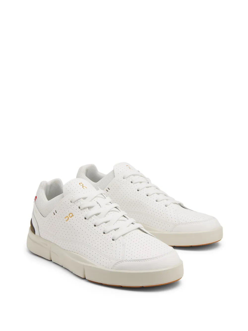 On Running Logo-Print Perforated Low-Top Sneakers