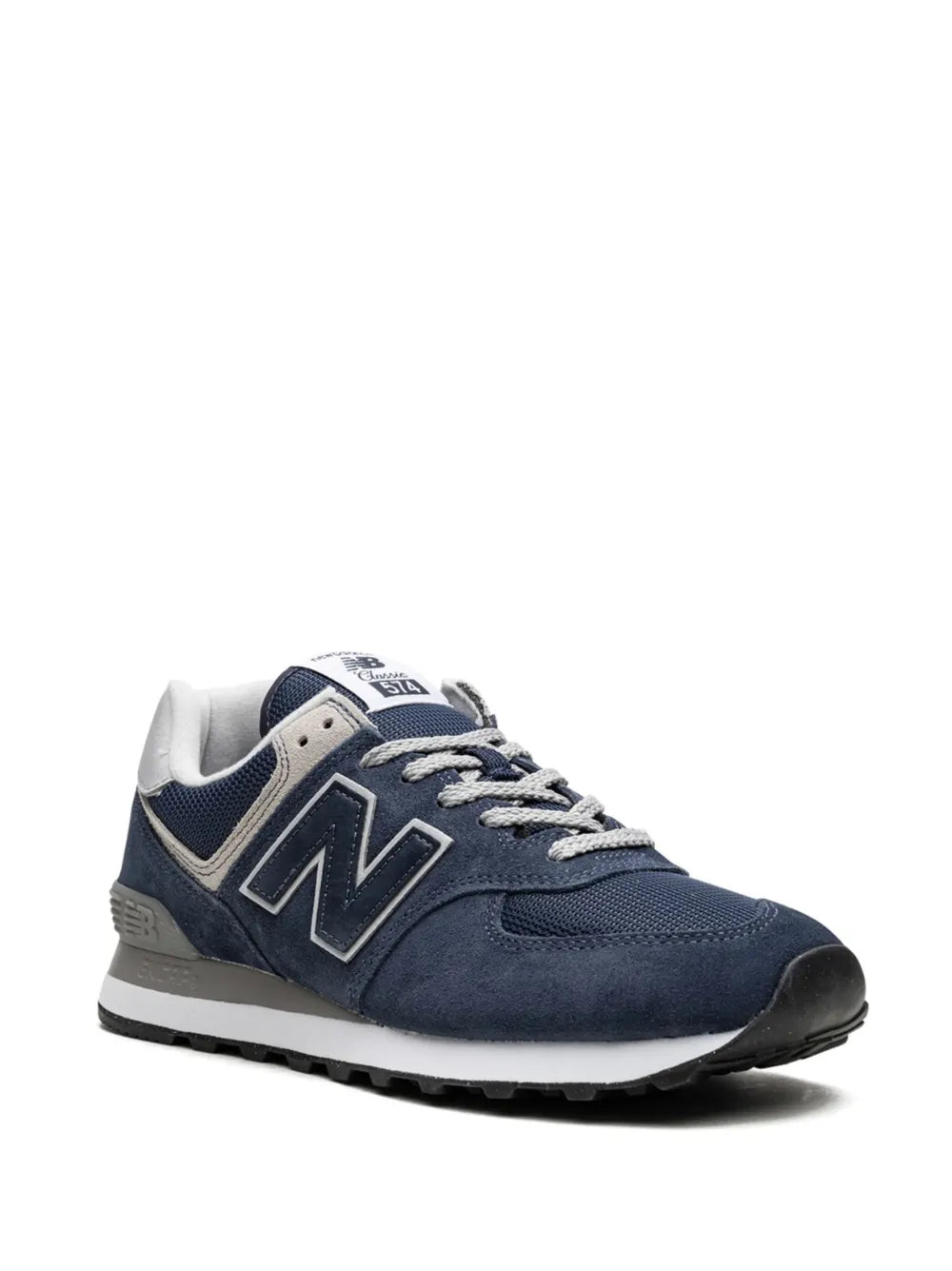 New Balance 574 Logo-Patch Suede