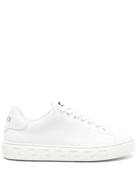 Versace Greca-Embossed Leather