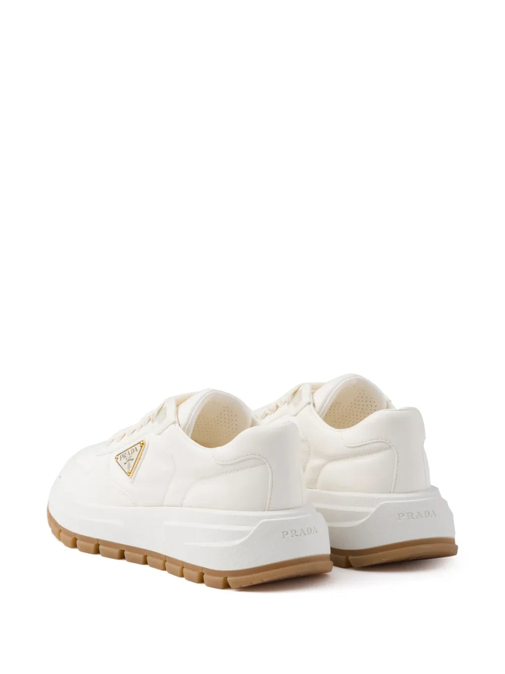Prada Triangle-Logo Leather