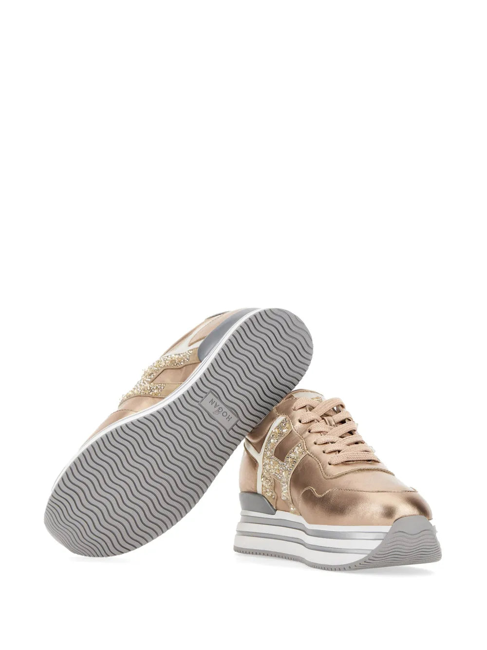 Hogan Midi Metallic Platform