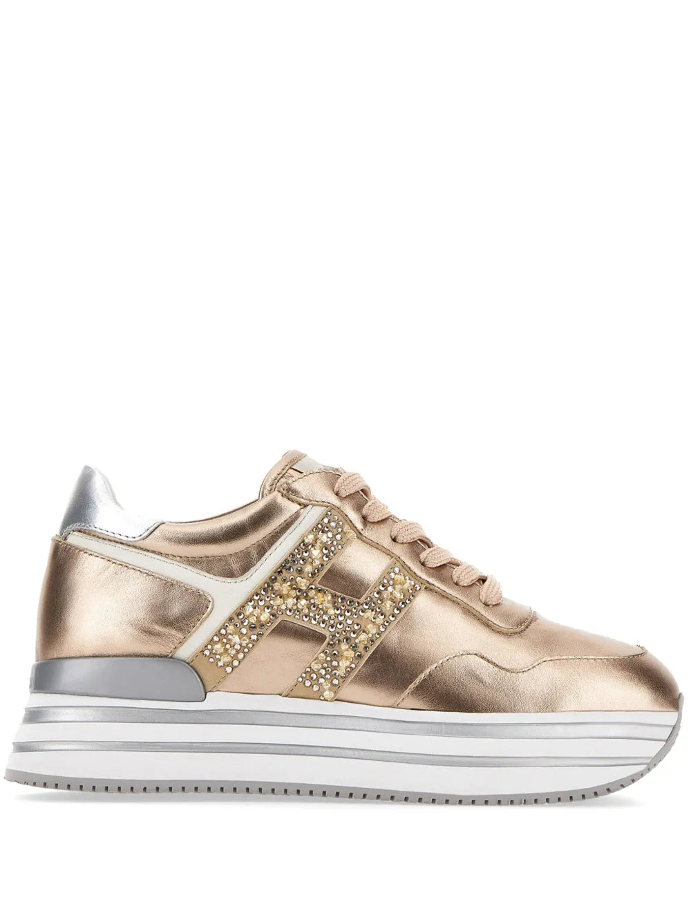 Hogan Midi Metallic Platform