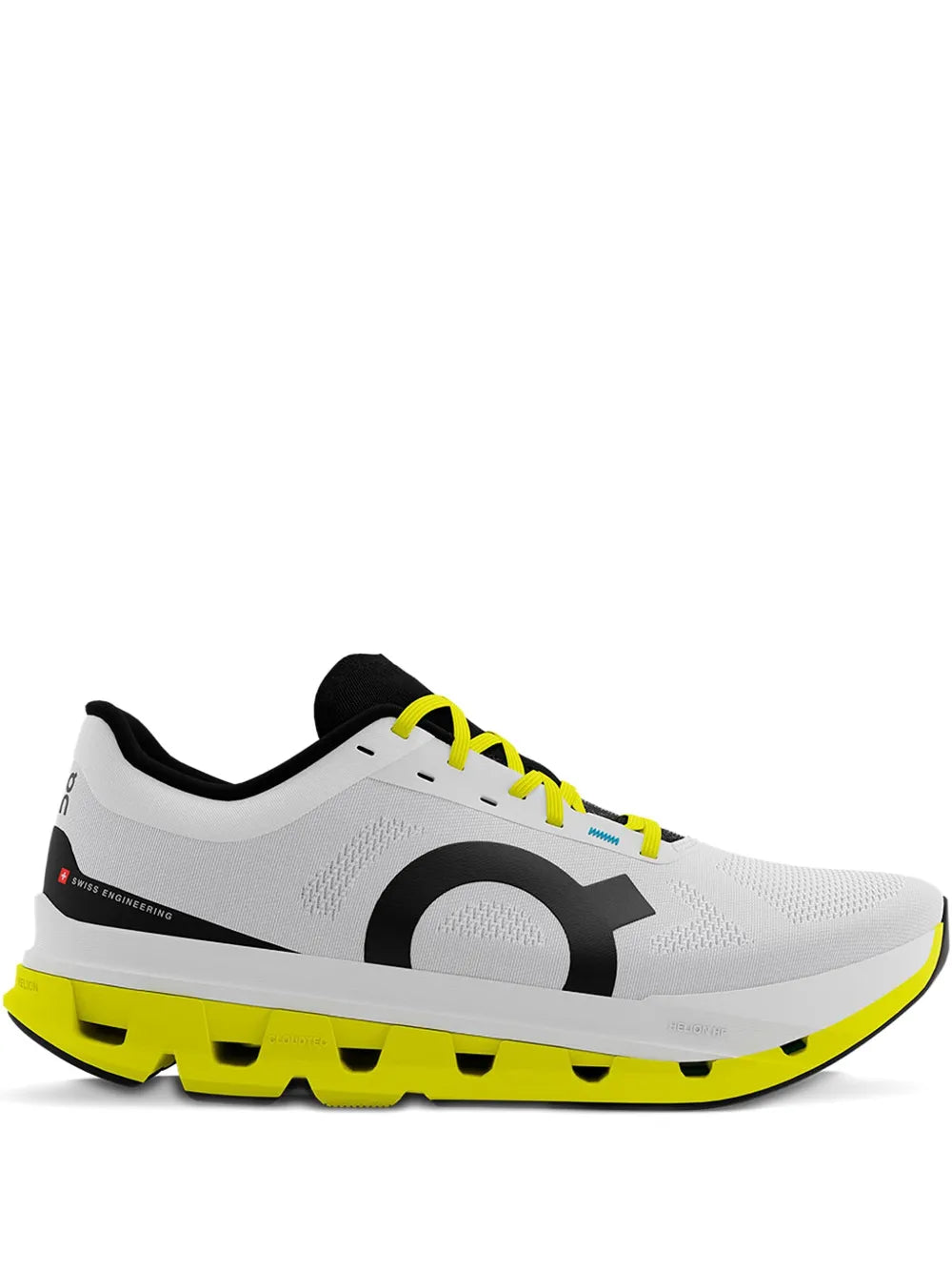 On Running Cloudflow 5 White/Lime Sneakers