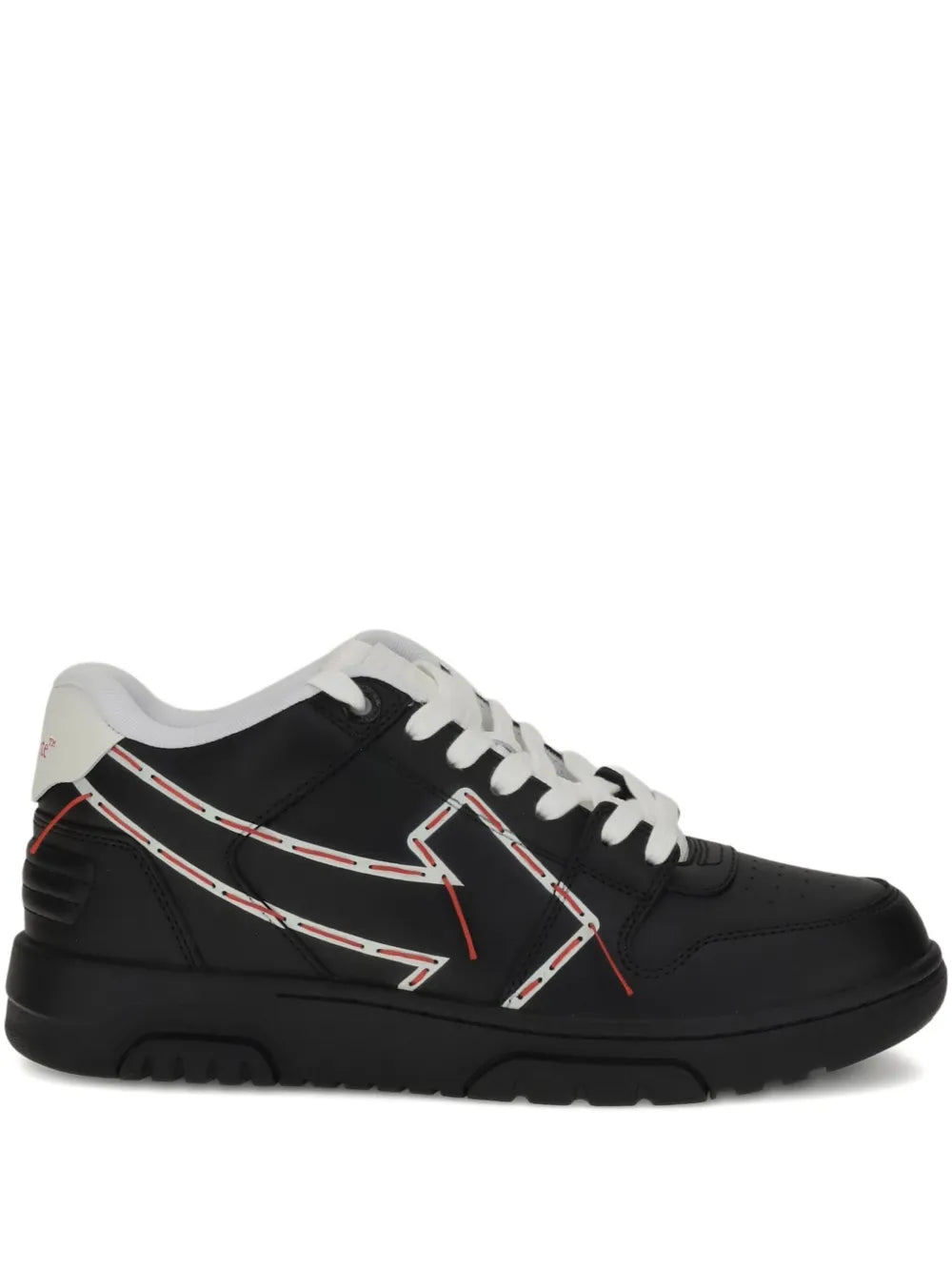 Off-White Arrow-Detail Leather Sneakers