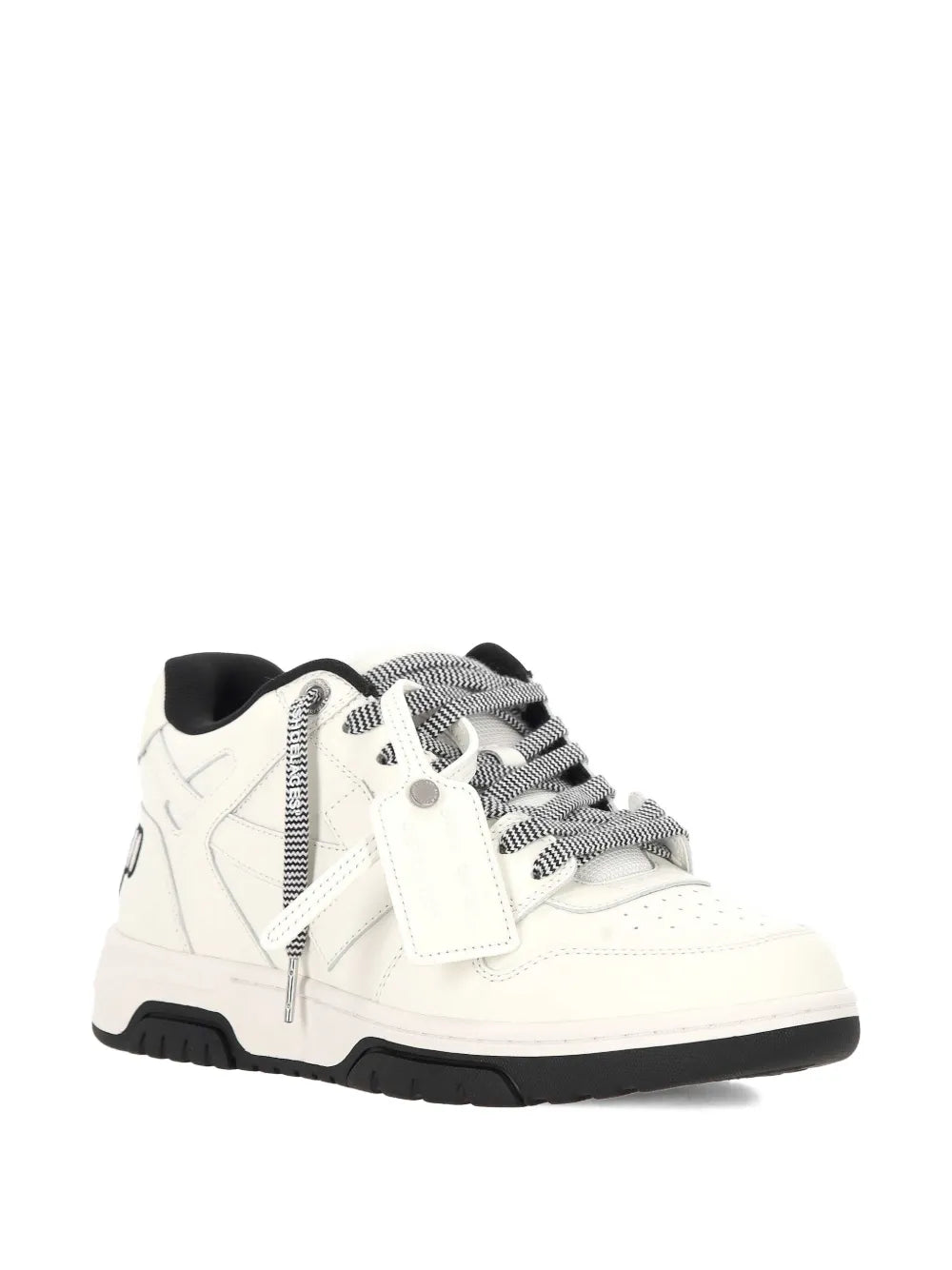 Off-White Logo-Detail Leather Sneakers