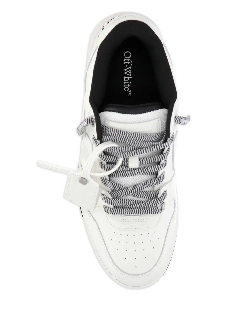 Off-White Logo-Detail Leather Sneakers