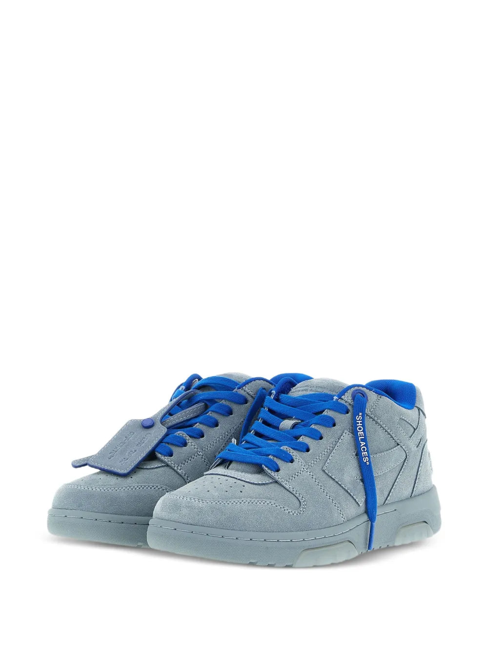 Off-White Suede Logo-Tag Sneakers
