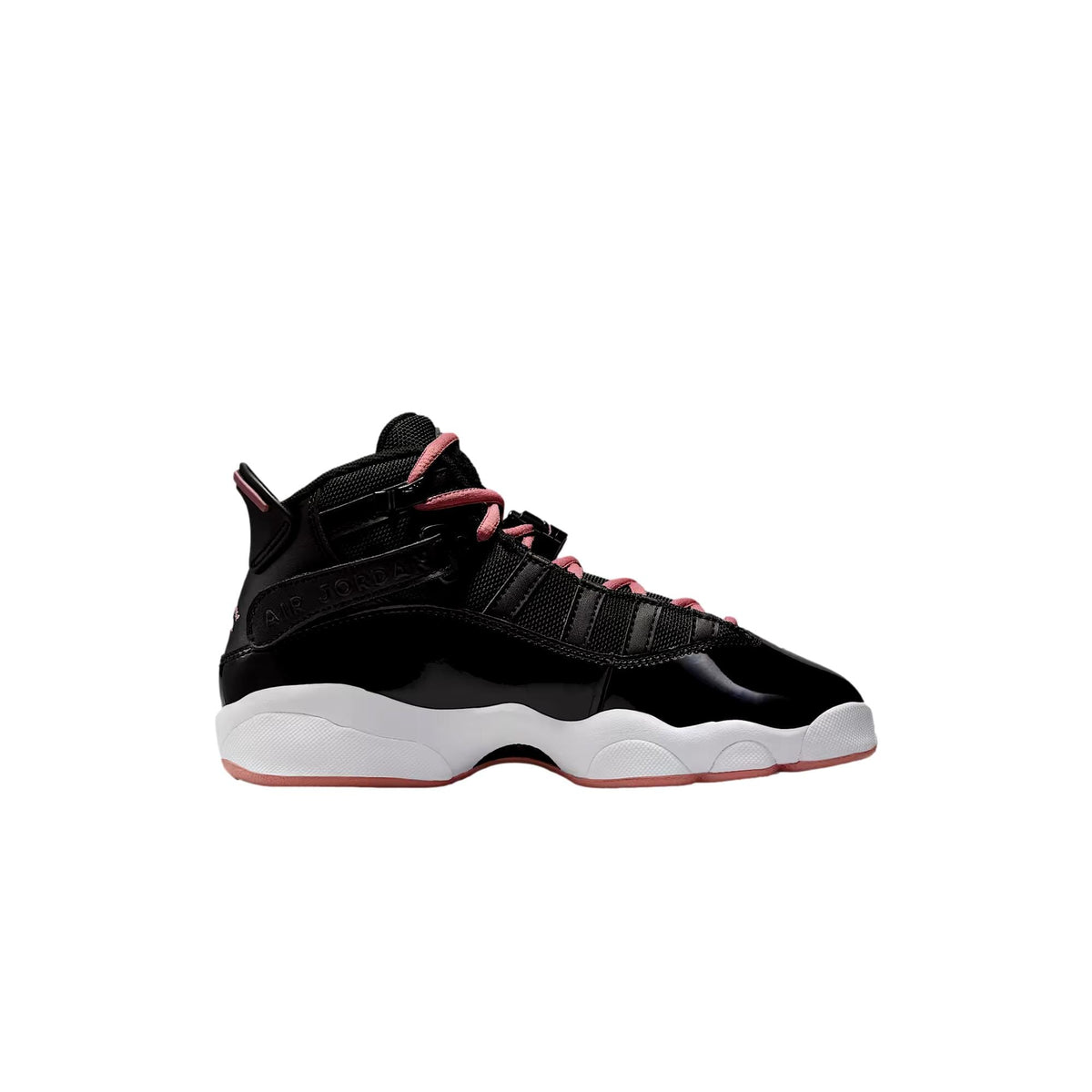 Nike Jordan 6 Rings Black / Rust Pink - White  323419-068 Grade-School