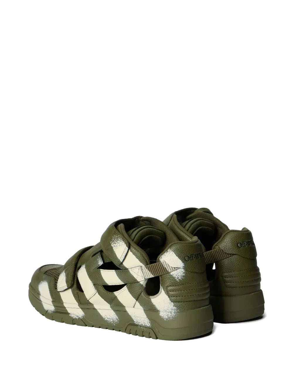 Off-White Out Of Office Striped-Print Sneakers