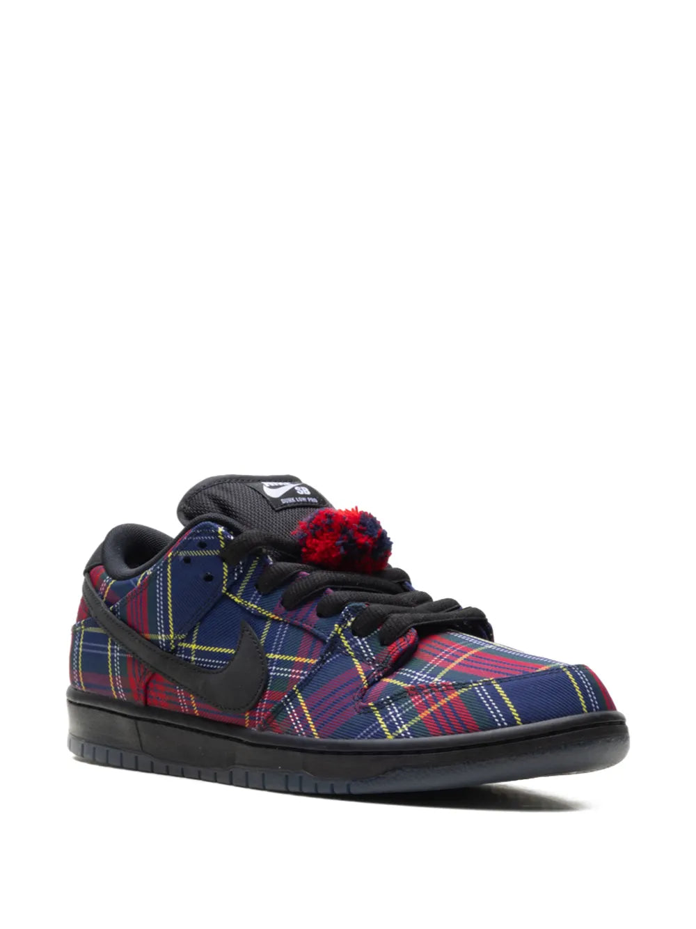Nike Sb Dunk Low Tartan Pompom Low-Top Sneakers