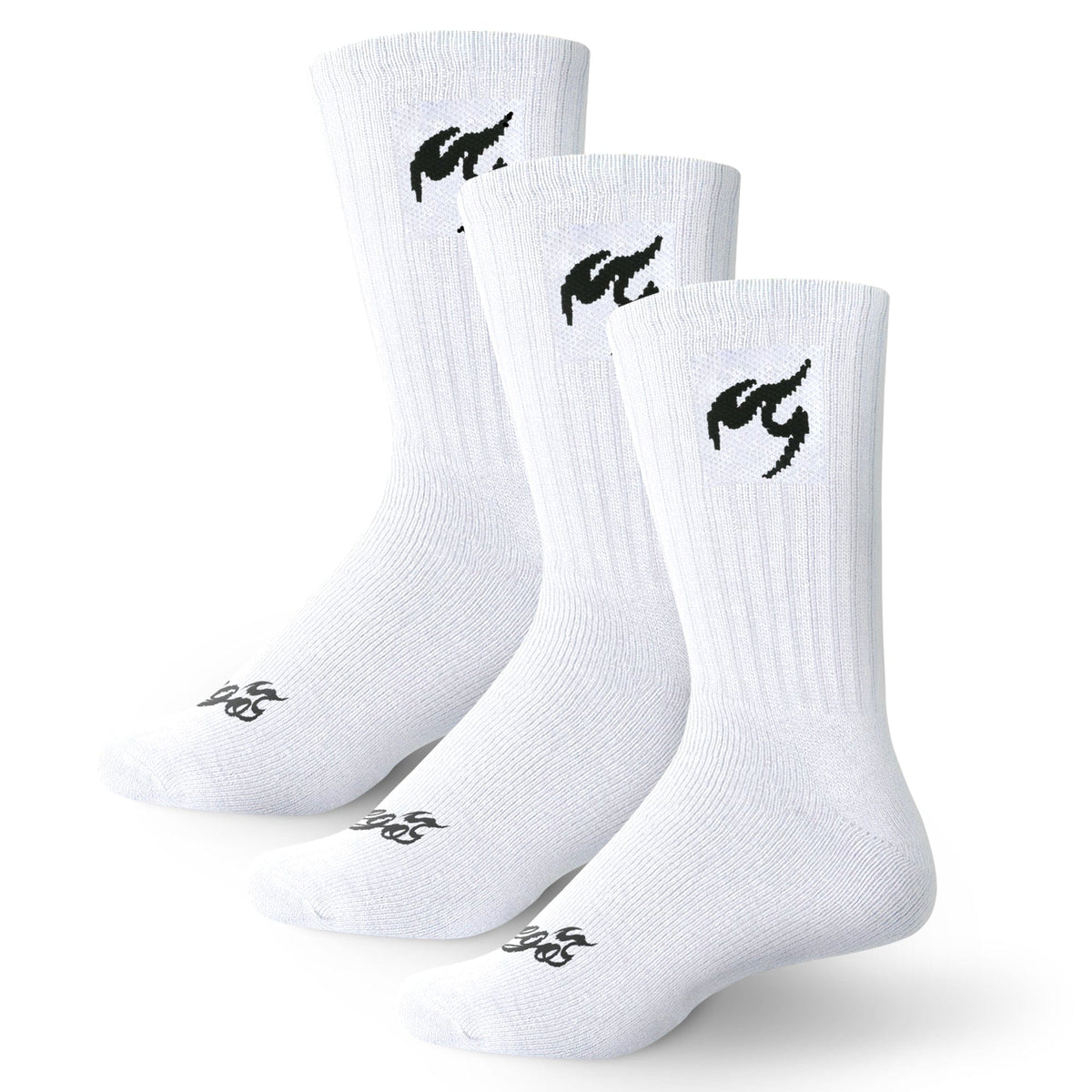 Cushioned Crew Socks | Beige (3-pair)