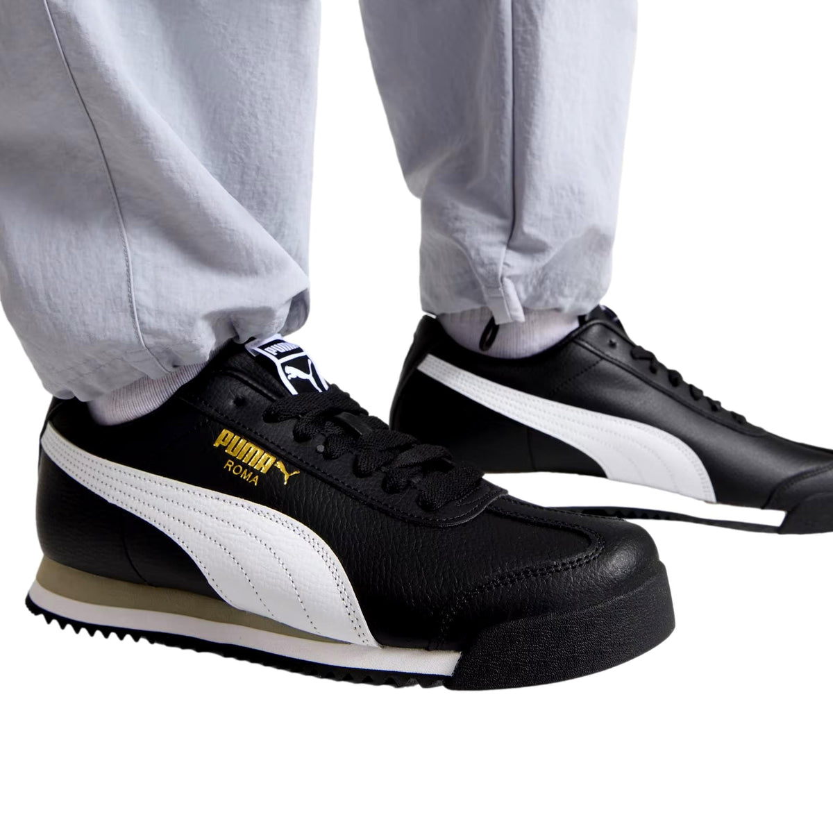Puma Roma 24 Standard Puma Black / Puma White  396868-02 Men's