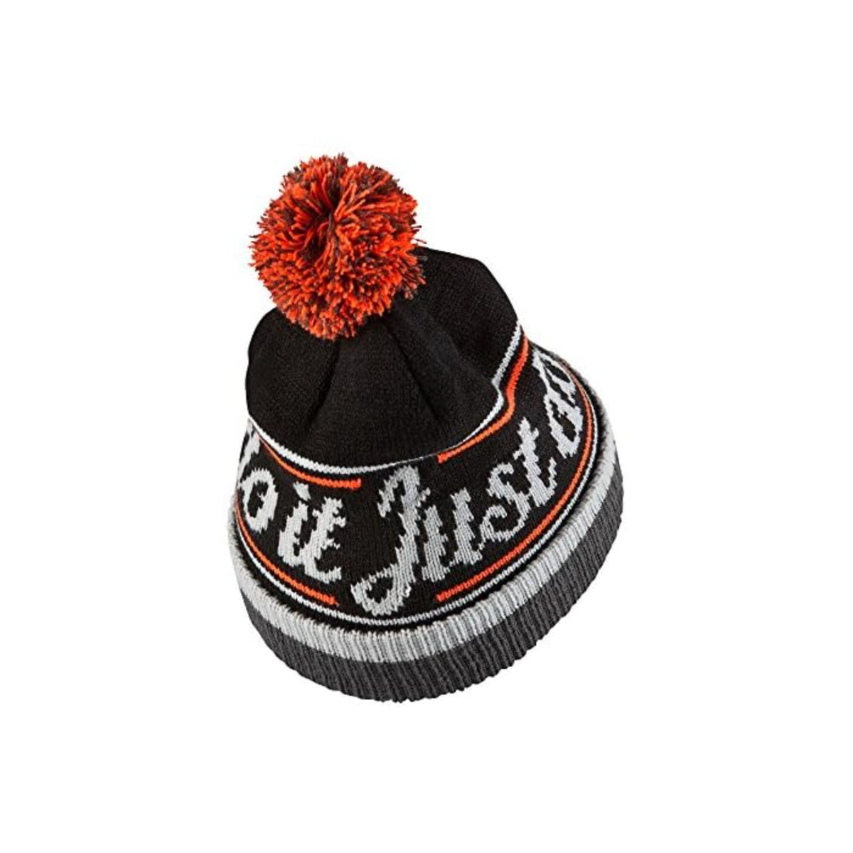 Nike Just Do It Pom Beanie Black/Orange  632116-010 Unisex