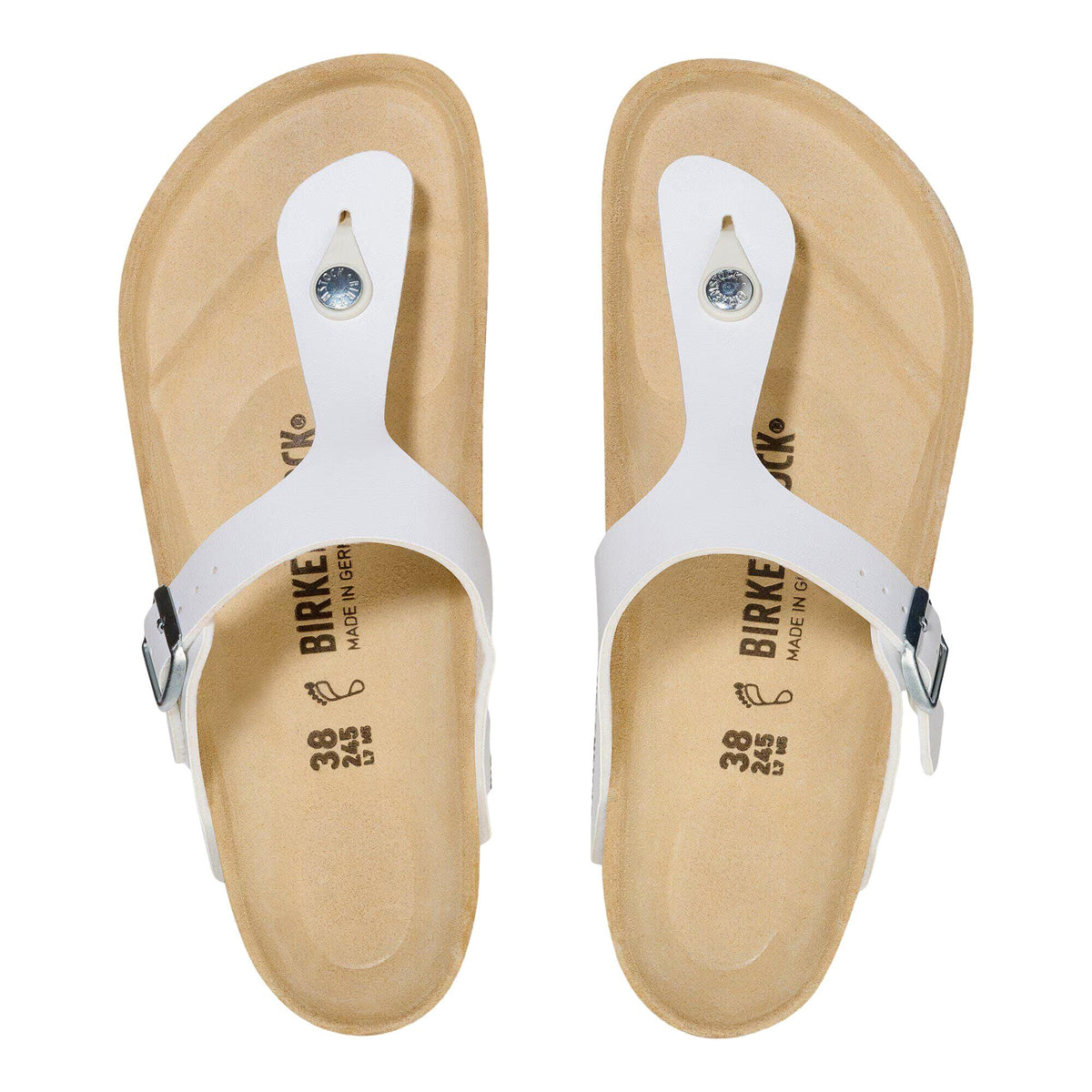 Birkenstock Gizeh BS White  745531 Women's