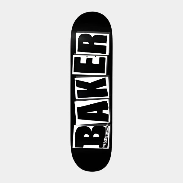 Baker Skateboards Brand Logo Deck 8.0" Black - White