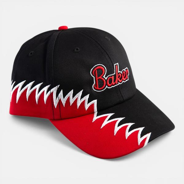 Baker Skateboards Snap On Snapback Hat Black - Red